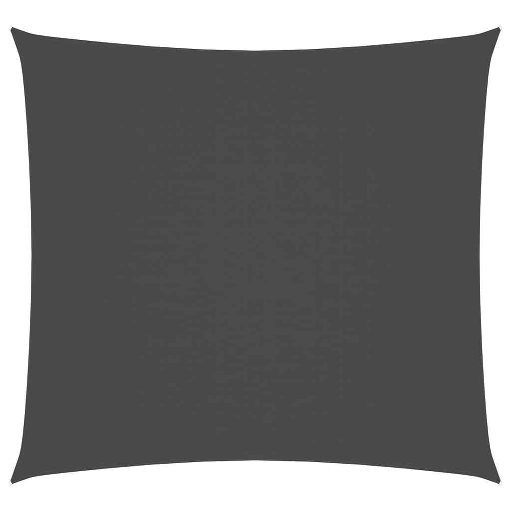 vidaXL toldo de vela cuadrado tela oxford gris antracita 6x6 m