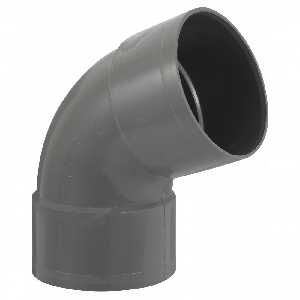 Cotovelo fêmea em PVC 67° - girpi - d: 100 mm - plástico - interior - branc