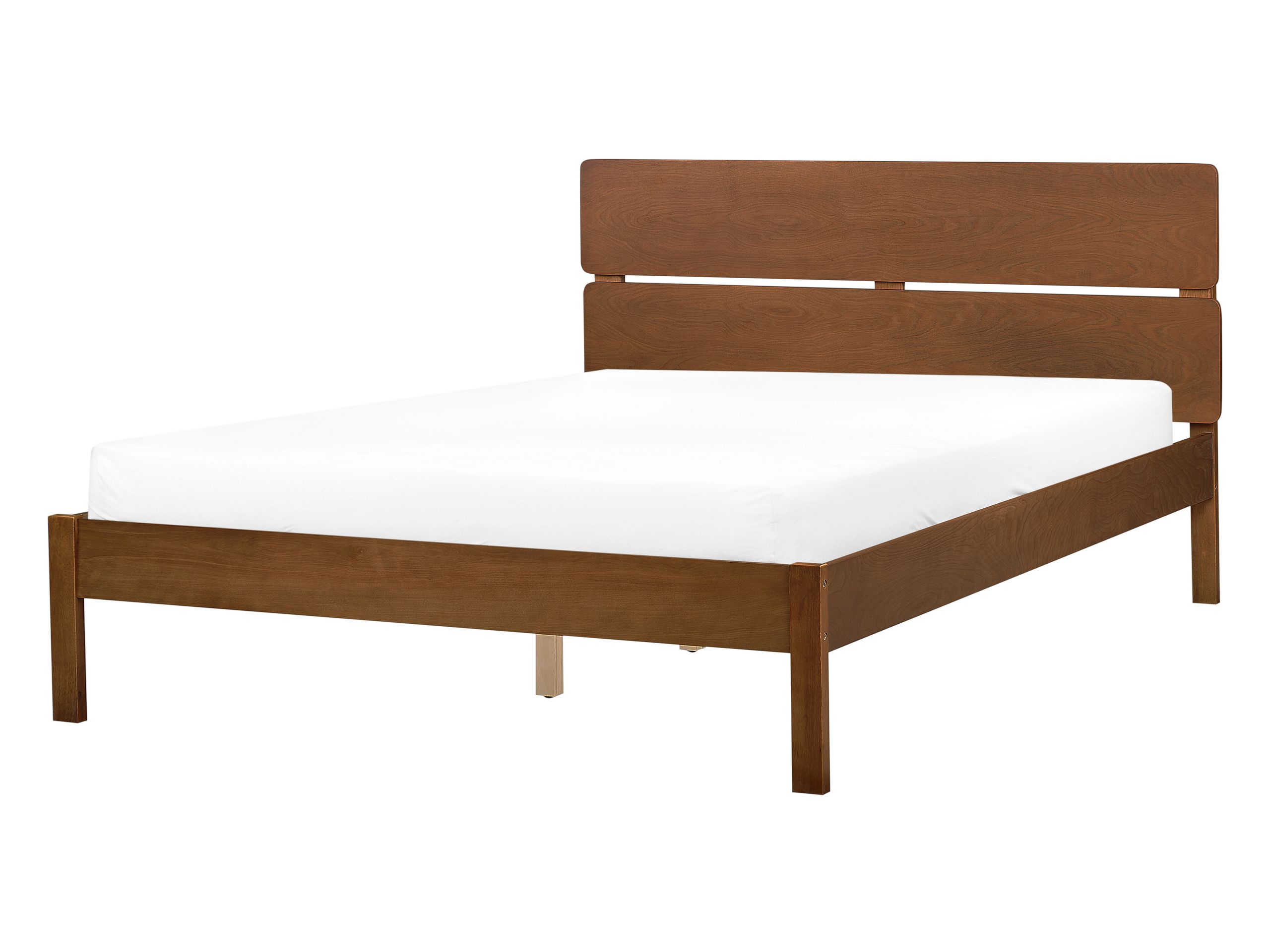 Cama madeira boisset 140 x 200 cm castanho escuro