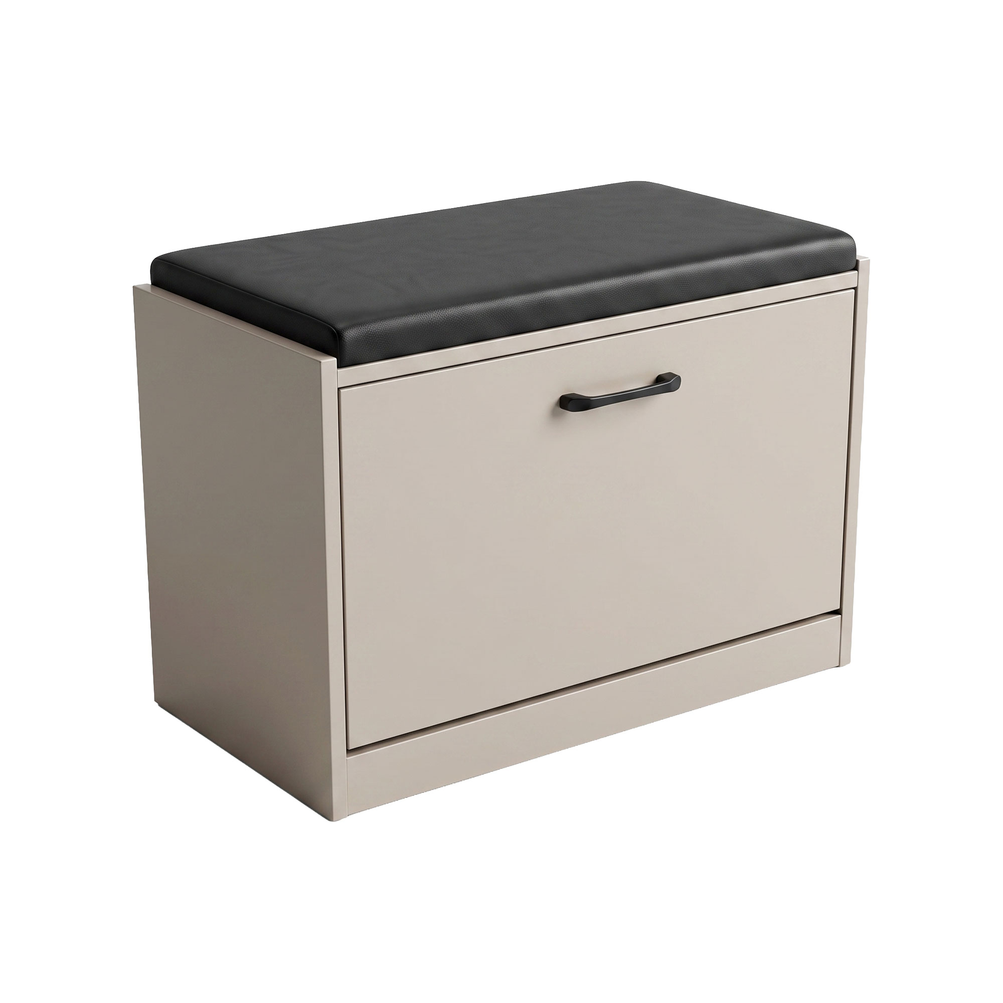 Kaizen - banco de entrada com sapateira 63x47x30 cm, 9 pares, cinza