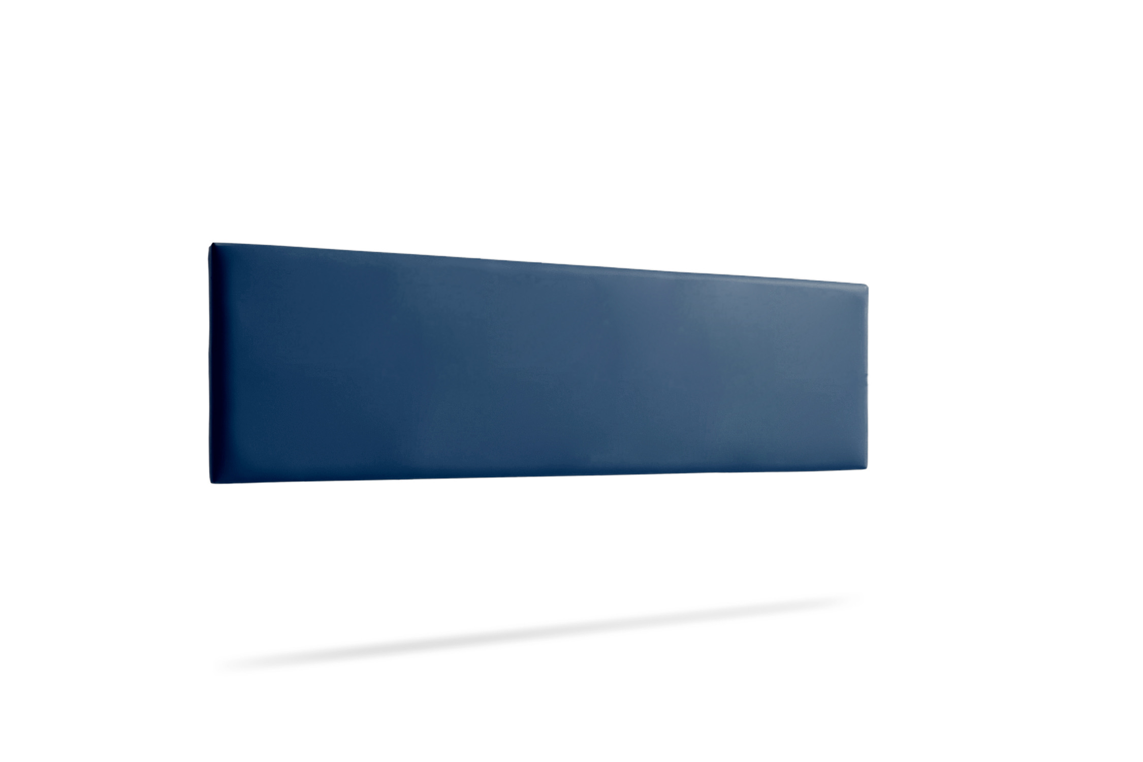Cabeceira estofada nova pele sintética 115x50x5 cm - moonia