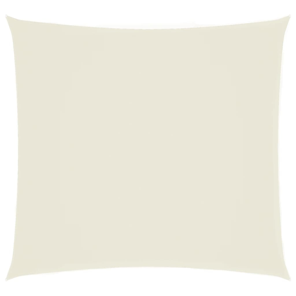 vidaXL toldo de vela cuadrado tela oxford color crema 6x6 m