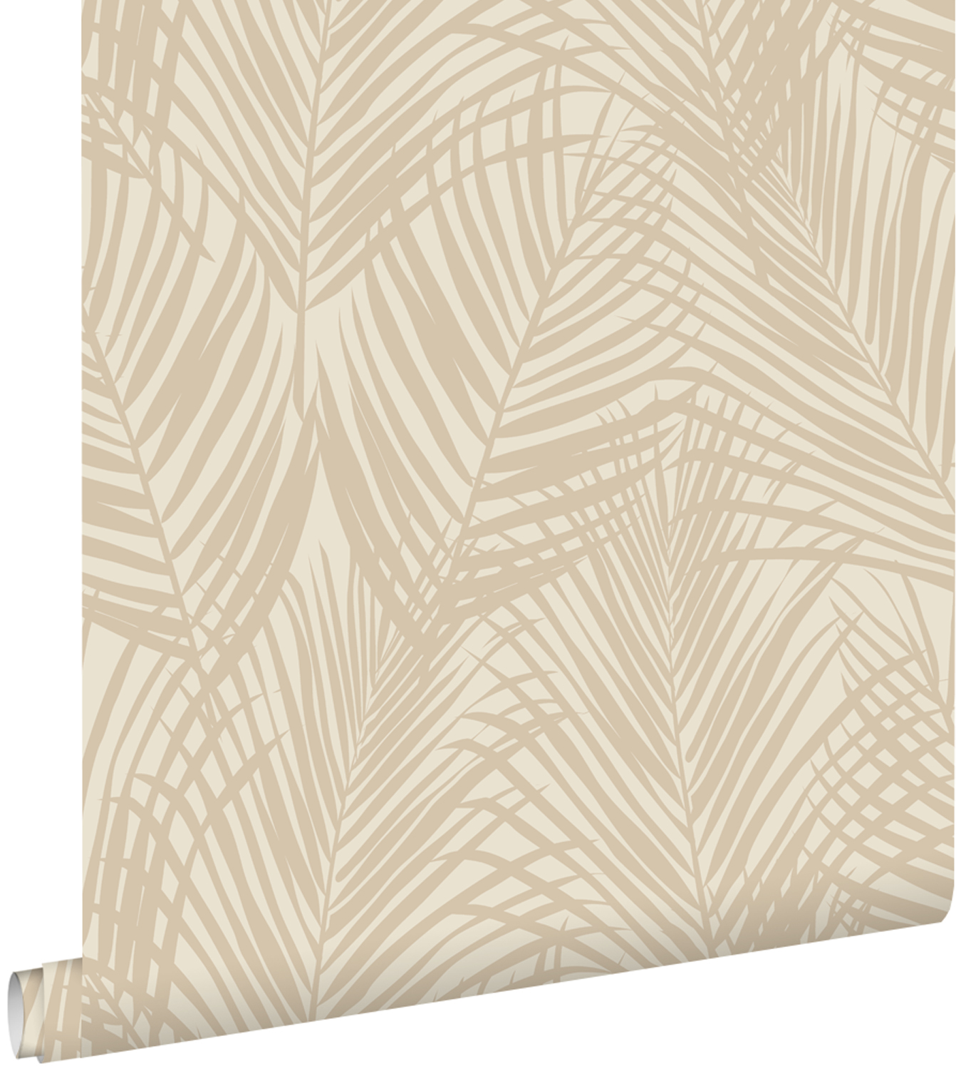 Estahome papel de parede folhas de palmeira bege claro 53 cm x 10.05 m