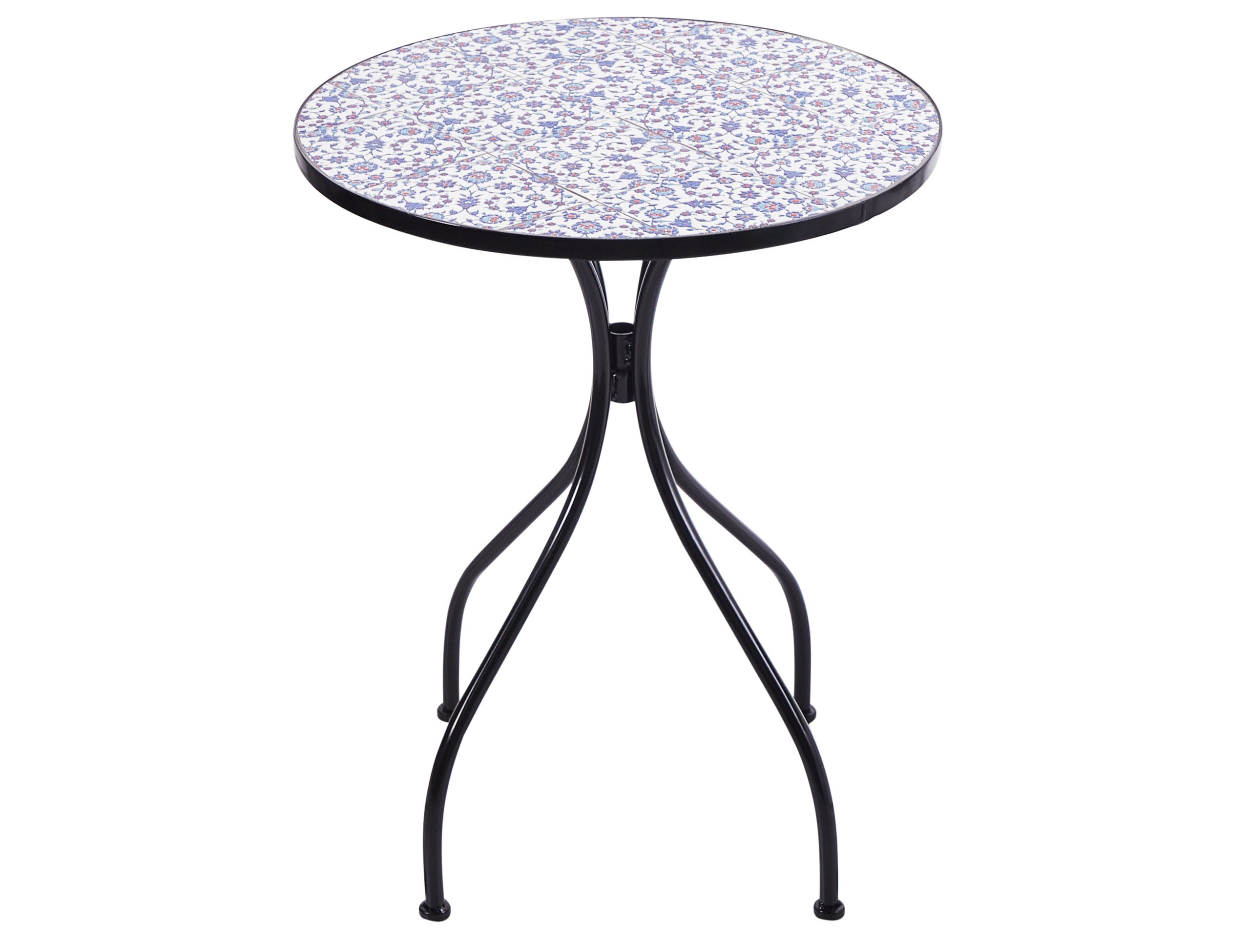 Mesa de balcón camprena 60 cm 60 cm metal negro
