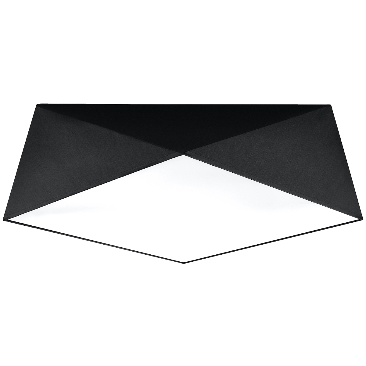 Lámpara de techo hexa 3 negro cloruro de polivinilo 45x15x45cm