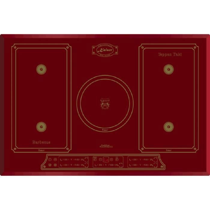 Placa de indução - kaiser - kct 7797 fi - 77cm - zona livre - 4,3 kw