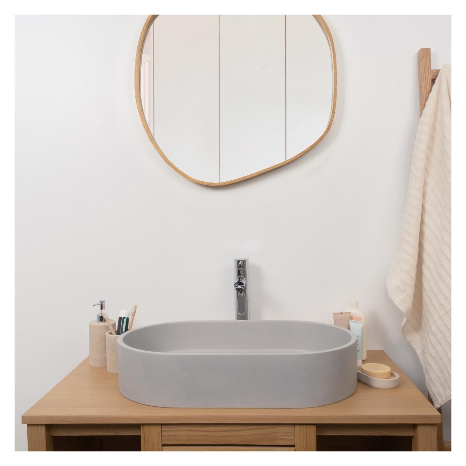 Pia de apoio oval 60x35 cm alan
