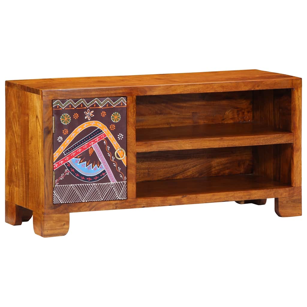 Móvel de tv - helloshop26 - móvel de tv multicolorido - madeira de acácia m