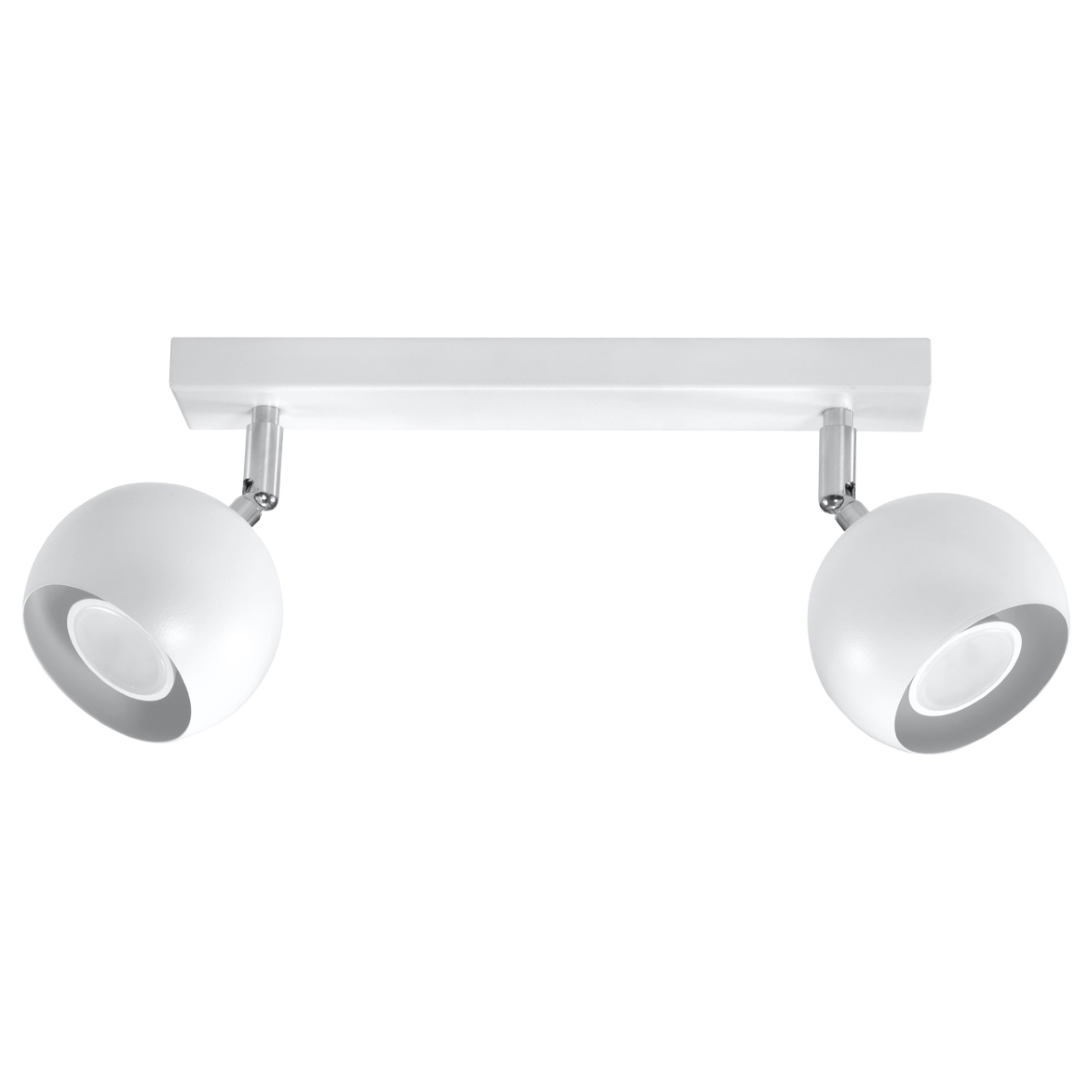 Lámpara de techo oculare 2 blanco acero 30x16x10cm