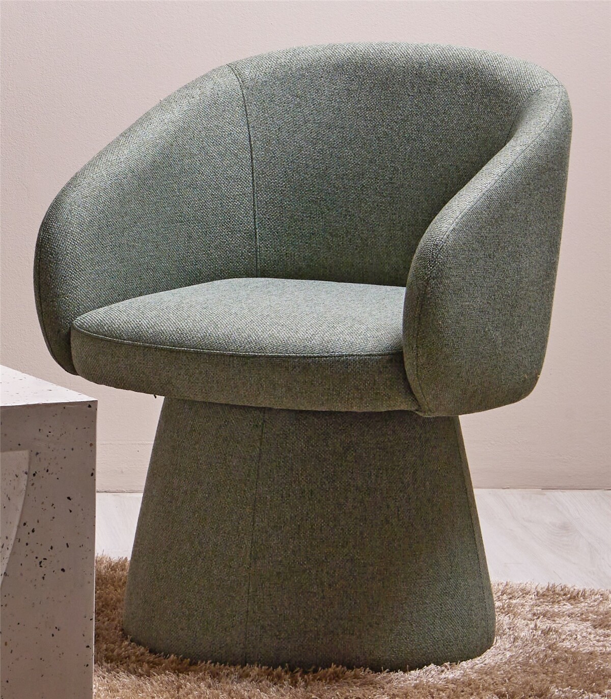 Poltrona giratória anewa t.tex verde 64x63x78 cm