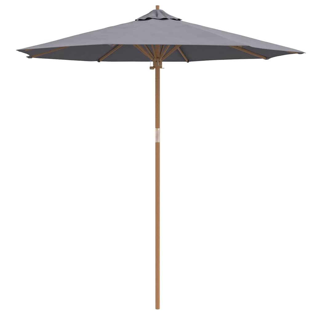 Helloshop26 - guarda-sol de jardim redondo - 240 cm - cinzento