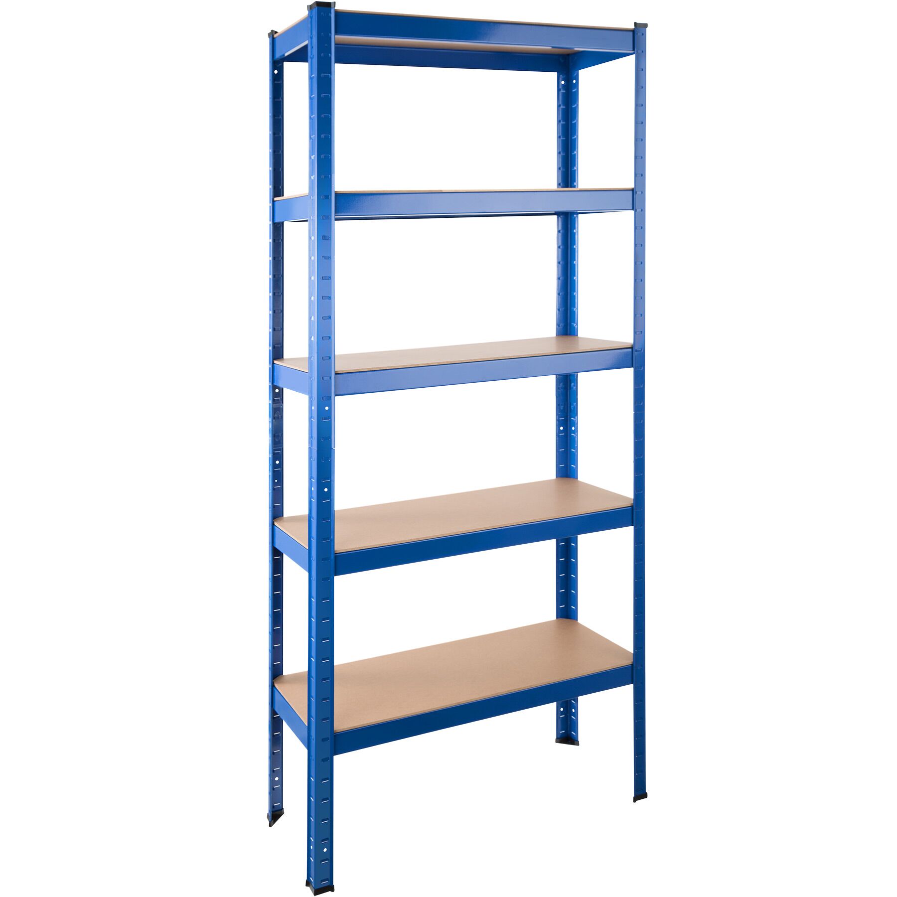 Prateleira metálica 5 baldas hasta 350 kg 75,5 x 30,5 x 172 cm azul