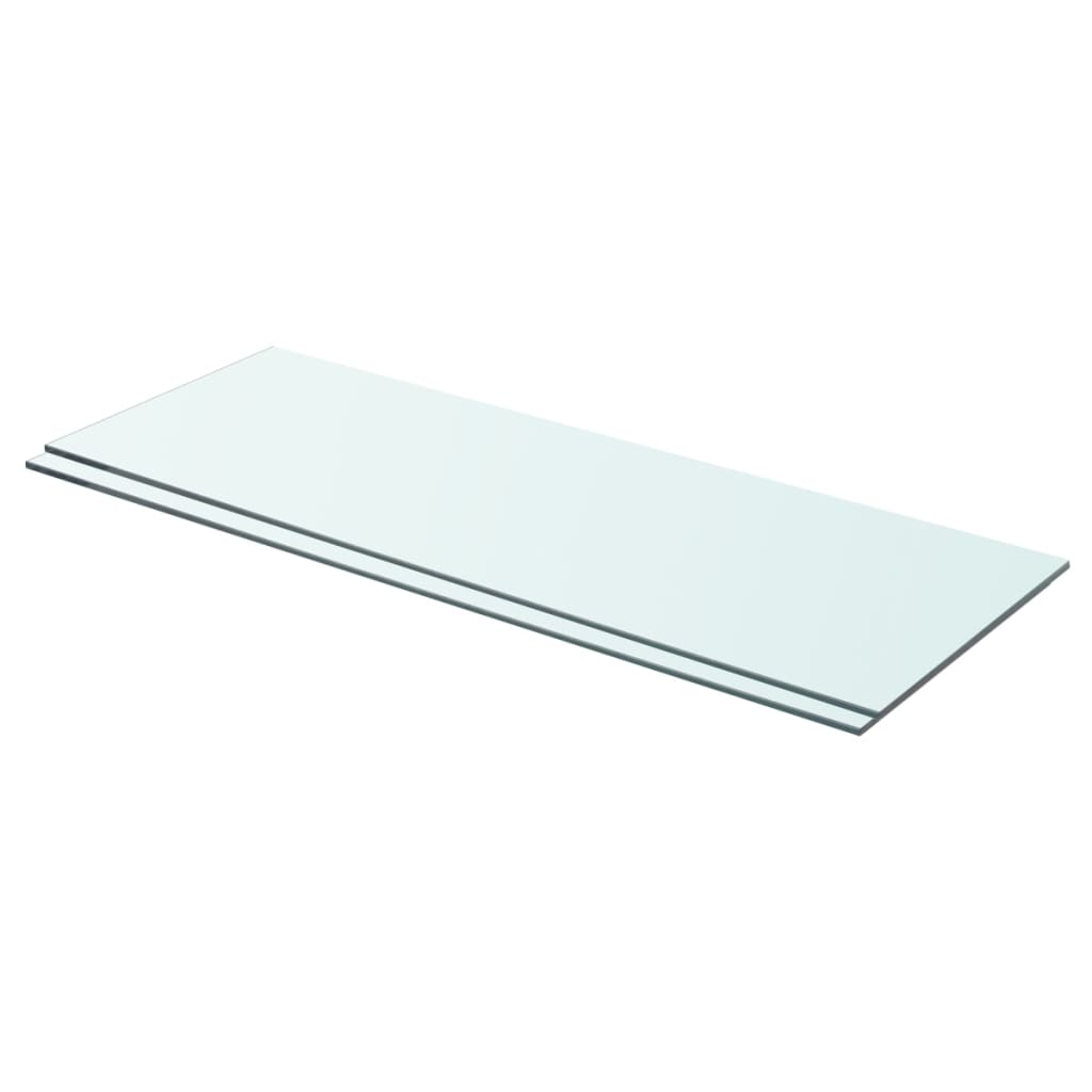 Prateleiras 2 pcs 70x25 cm vidro transparente