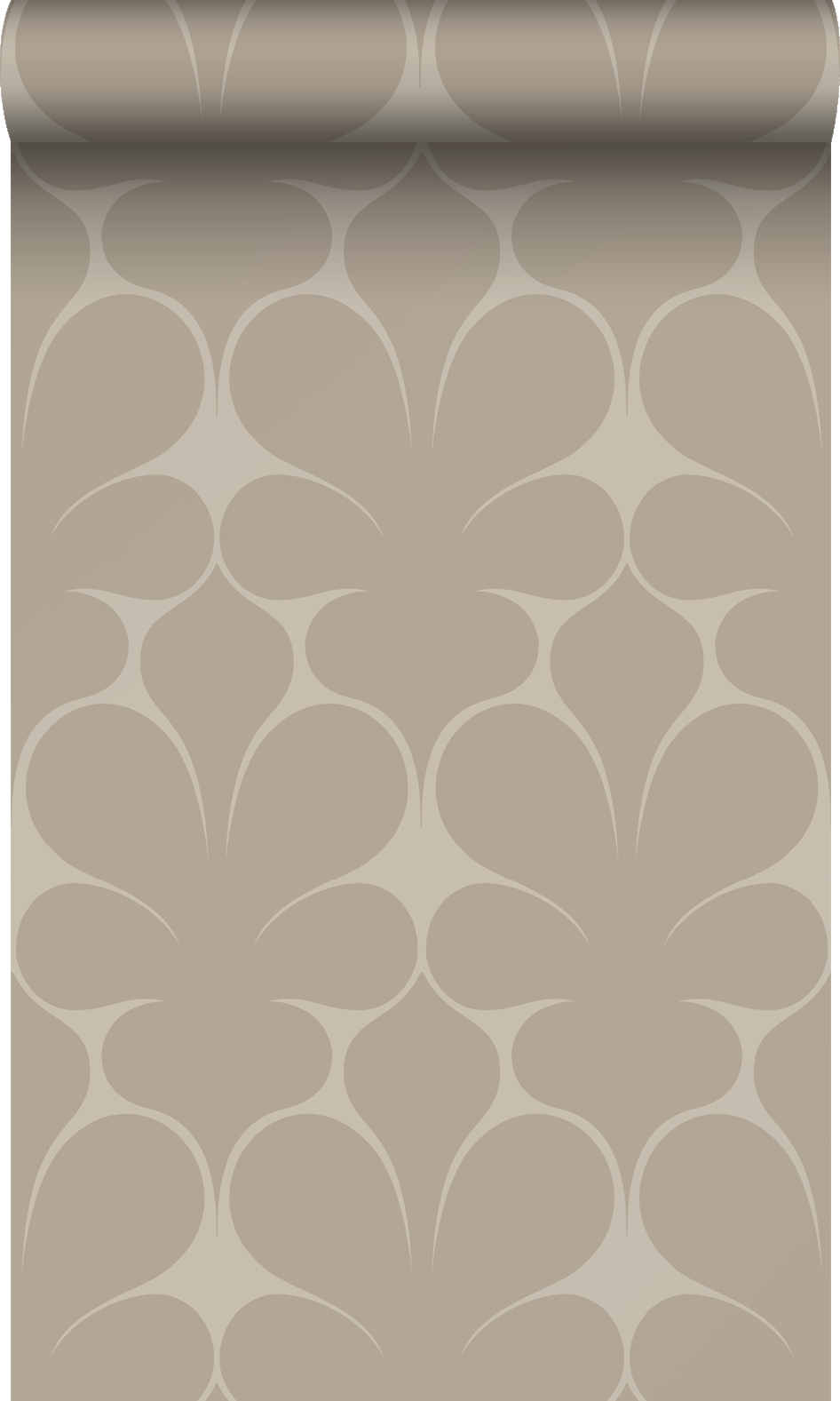 Origin papel de parede ornamento bege 50 x 900 cm