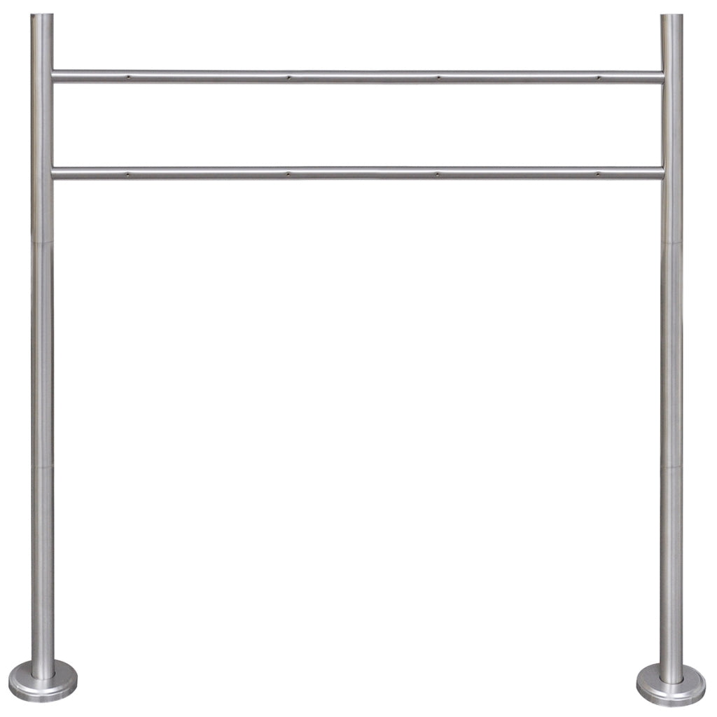 Suporte de aço inoxidável para caixa de correio 120 x 100 cm 1002002