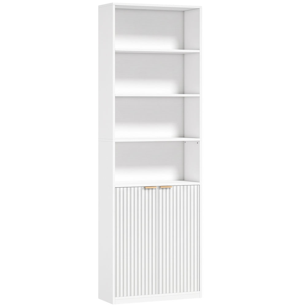 Estante para livro 60x24x182 cm mdf color blanco Homcom