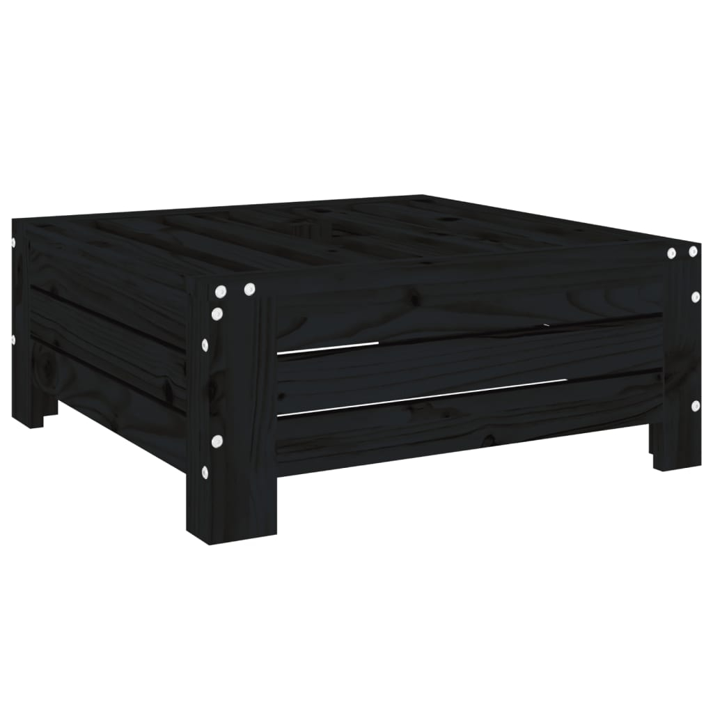Cobertura p/ base de guarda-sol madeira de pinho maciça preto