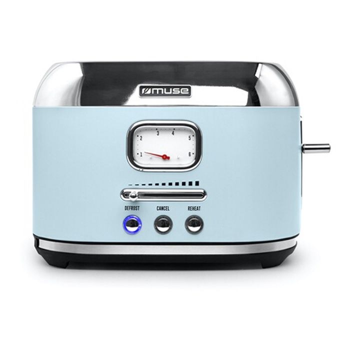 Muse torradeiras 2 fendas 1000w azul - ms-120vb