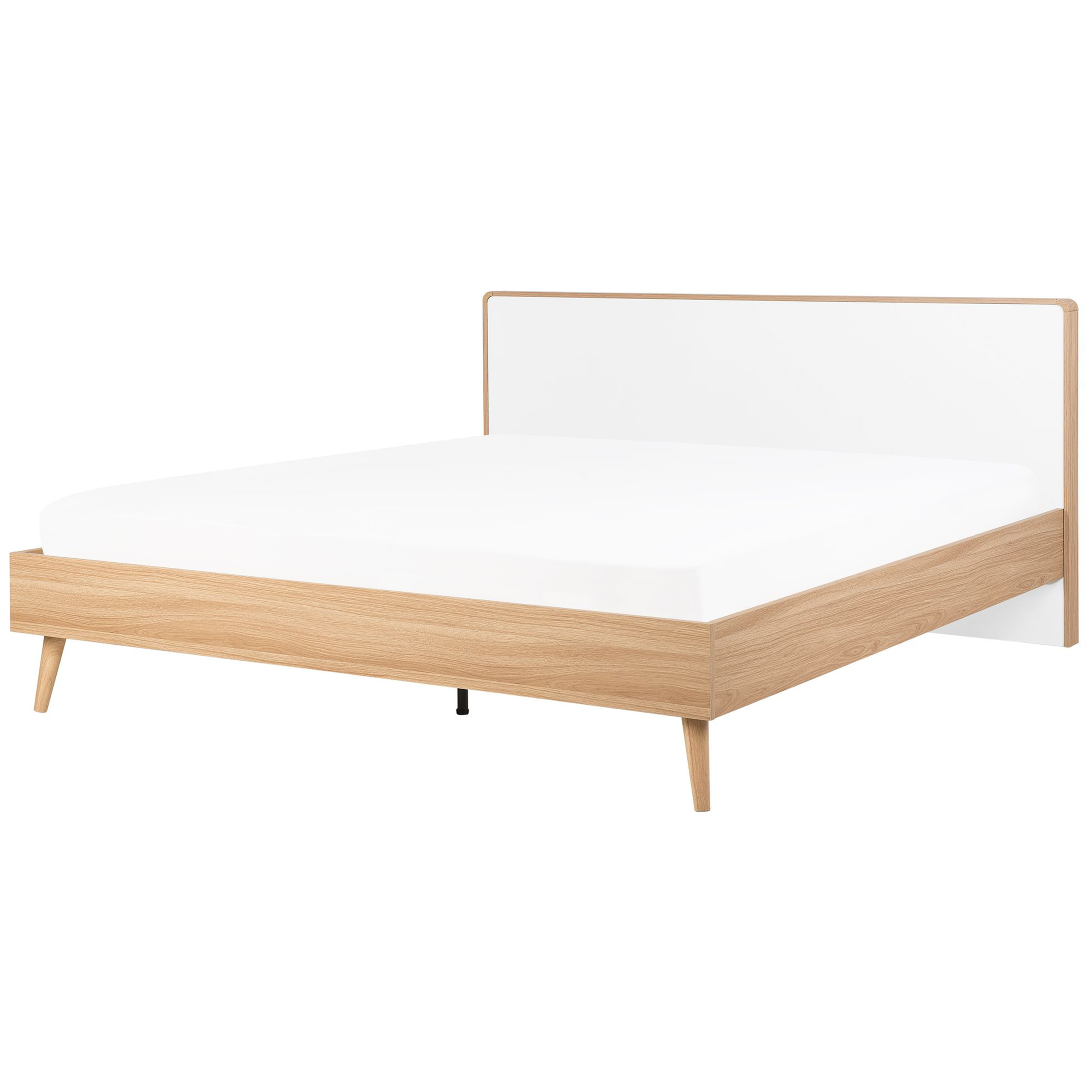 Cama serris 180 x 200 cm castanho claro