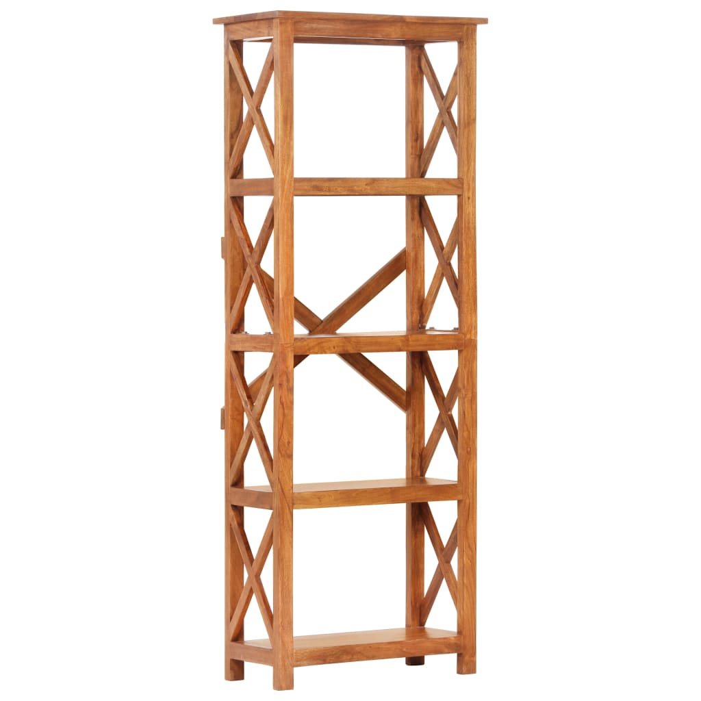 vidaXL estantería de madera maciza de acacia acabado miel 60x30x160 cm