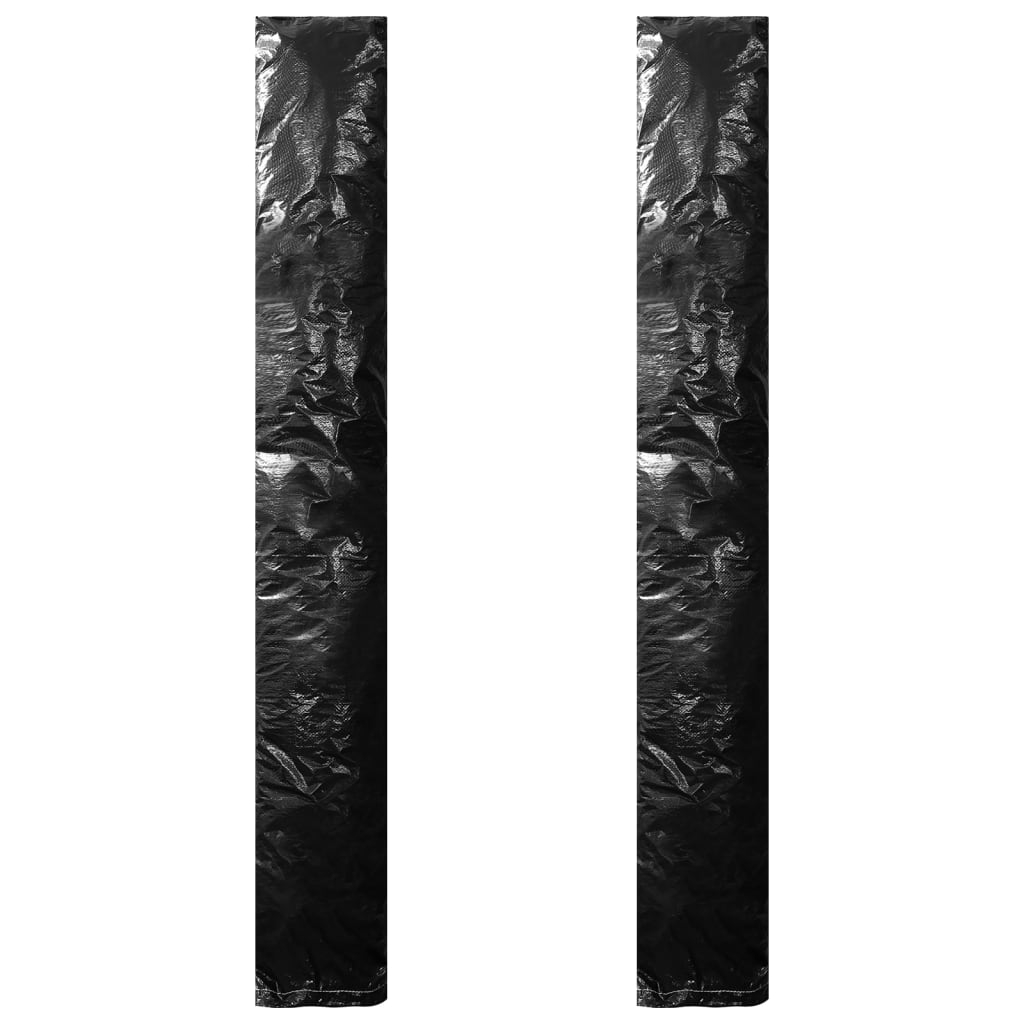 Capas para guarda-sol 2 pcs com fecho de correr pe 250 cm
