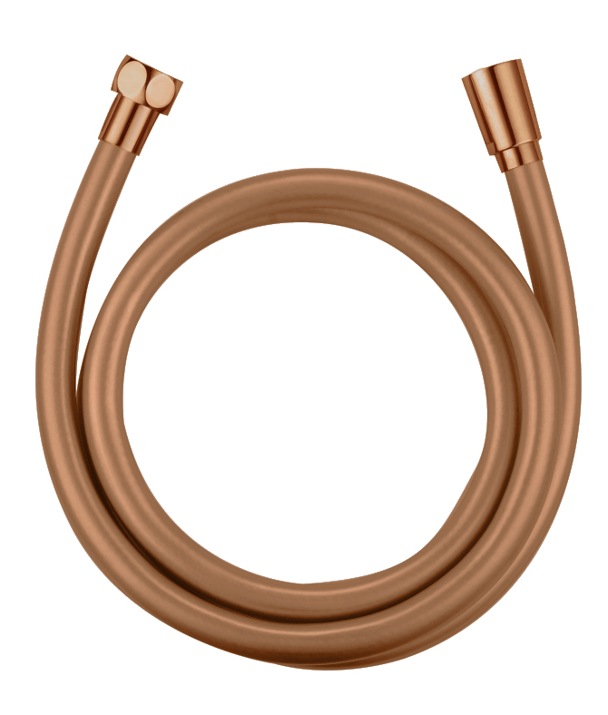 Tubo de duche PVC ouro rosa escovado 15 m