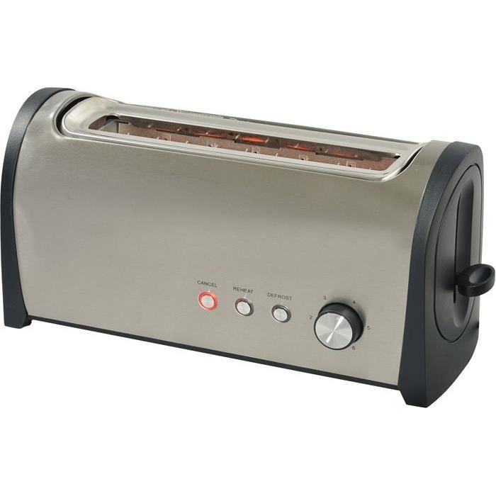 Kitchenchef torradeira 1 fatia - aço inoxidável escovado - termostato variá