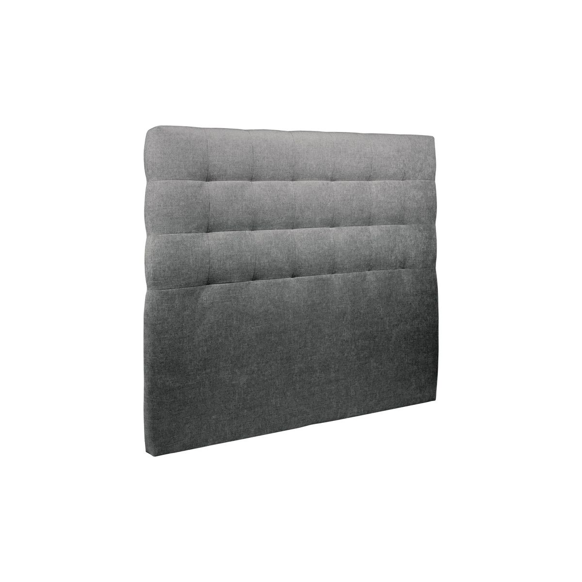 Cabeceira estofada de 160 cm - tecido tela fosca cinzento antracite - cinze