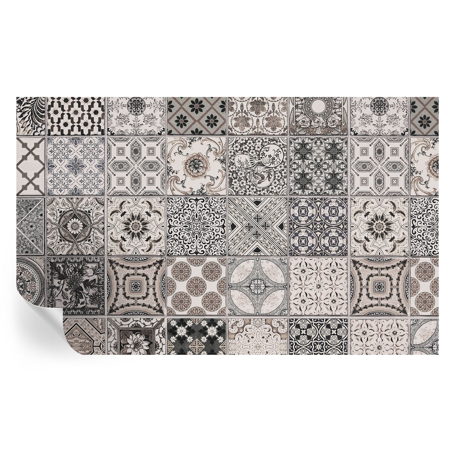 Papel de parede adesivo padrões de azulejos 416x254 tulup