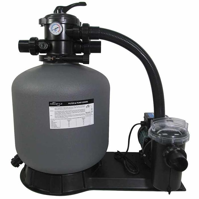 Kit de filtragem - poolstyle - platina - filtro de areia - 11m3/h - 500mm -
