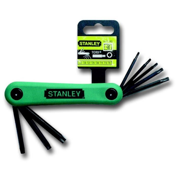 Stanley conjunto de 8 chaves l torx pro range