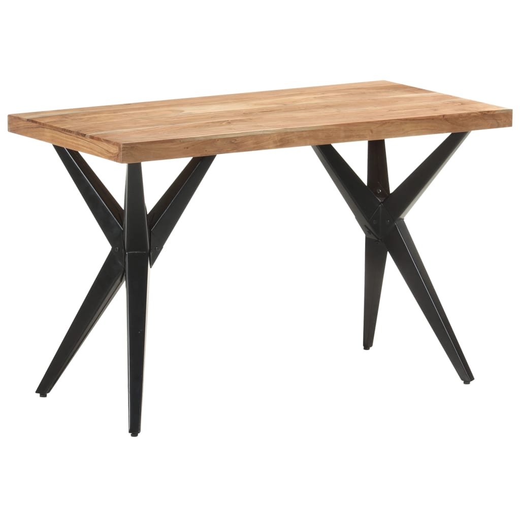 Mesa de jantar 120x60x76 cm madeira de acácia maciça wf865842