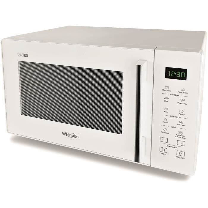 Microondas Whirlpool mwp2s1, eletrônico, 25l, 900w, auto cook (7 receitas)