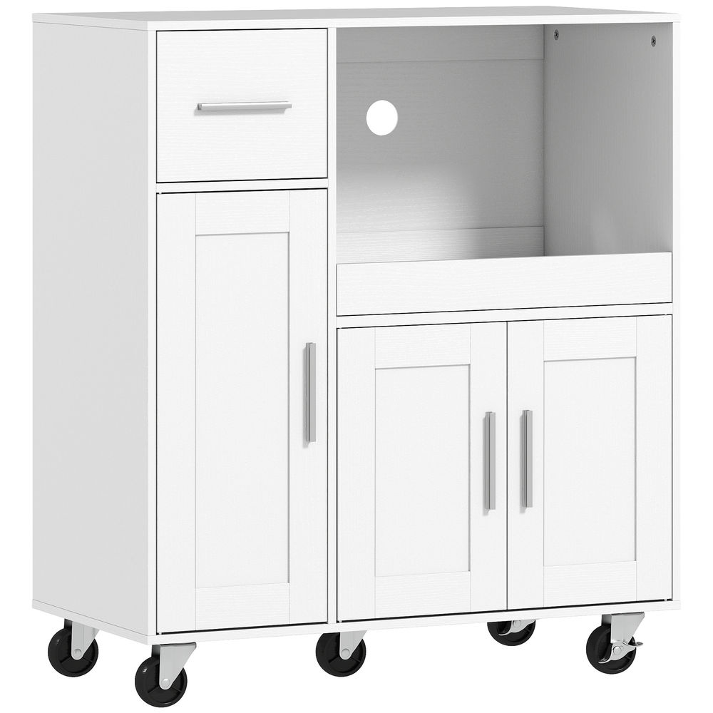 Móvel auxiliar de cozinha 80x40x88,7 cm color blanco Homcom