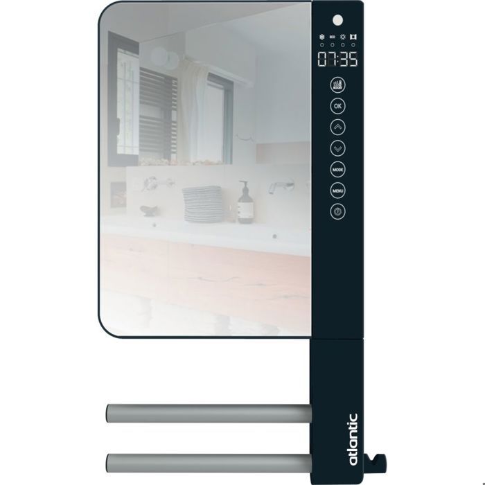Secador de toalhas elétrico soprador telia 1800w com espelho e barras - atl