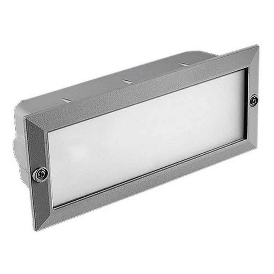 Luminária de parede tamesis exterior embutido 60 w E27 cinza