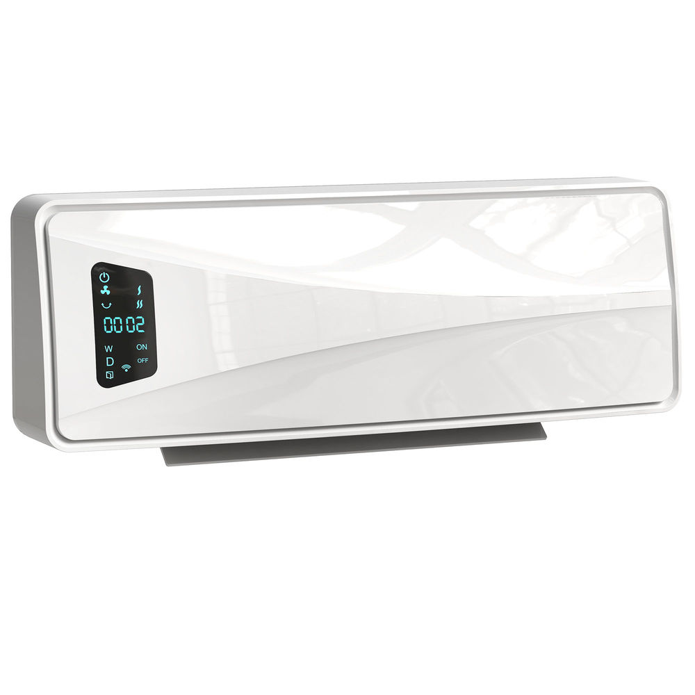 Aquecedor elétrico de parede 54x18.7x14.5 cm abs, pa color blanco Homcom