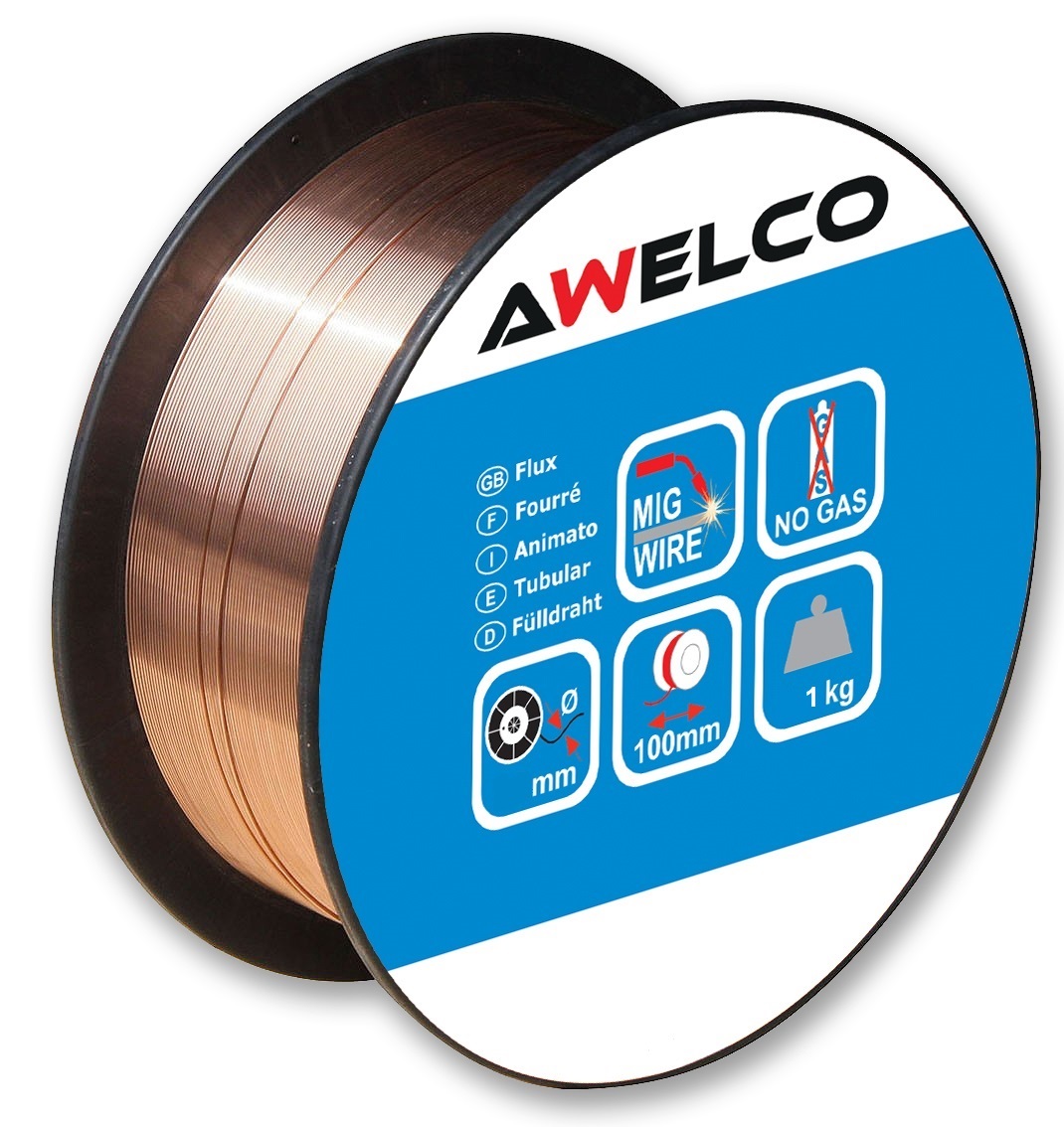 Fio 0,8 mm 1,0 kg flux Awelco
