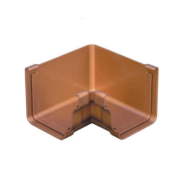 Ângulo interior de calha PVC reto cobre 120 mm