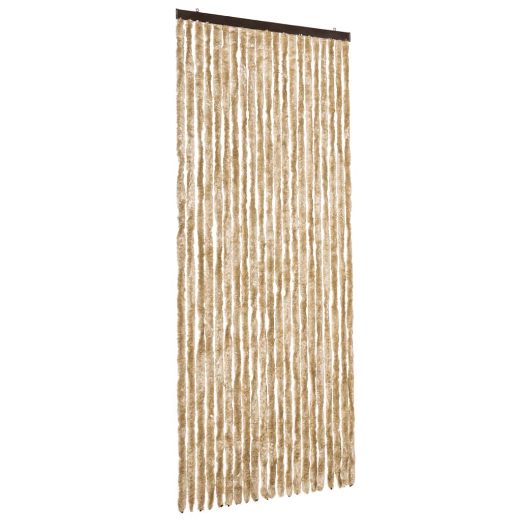 Cortina anti-insetos 90x200 cm chenille bege