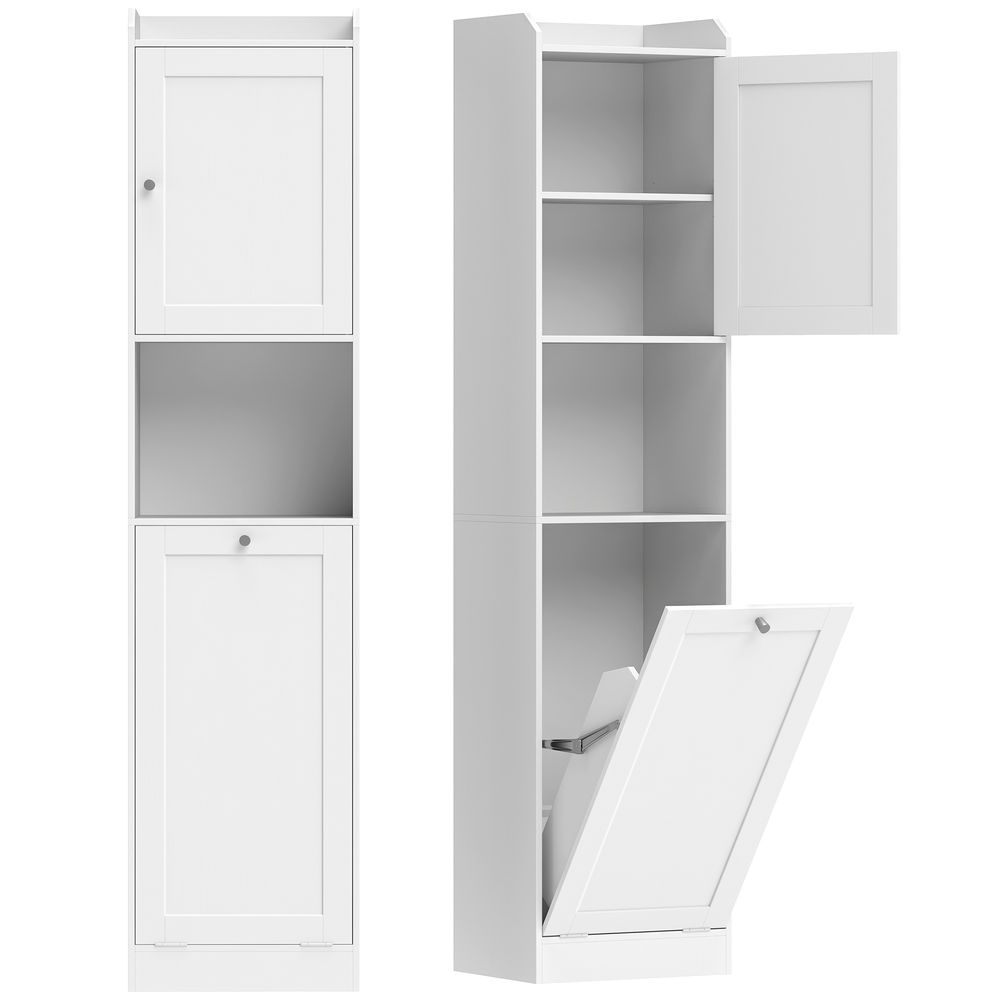 Coluna de casa de banho 40x30x170 cm color blanco Homcom