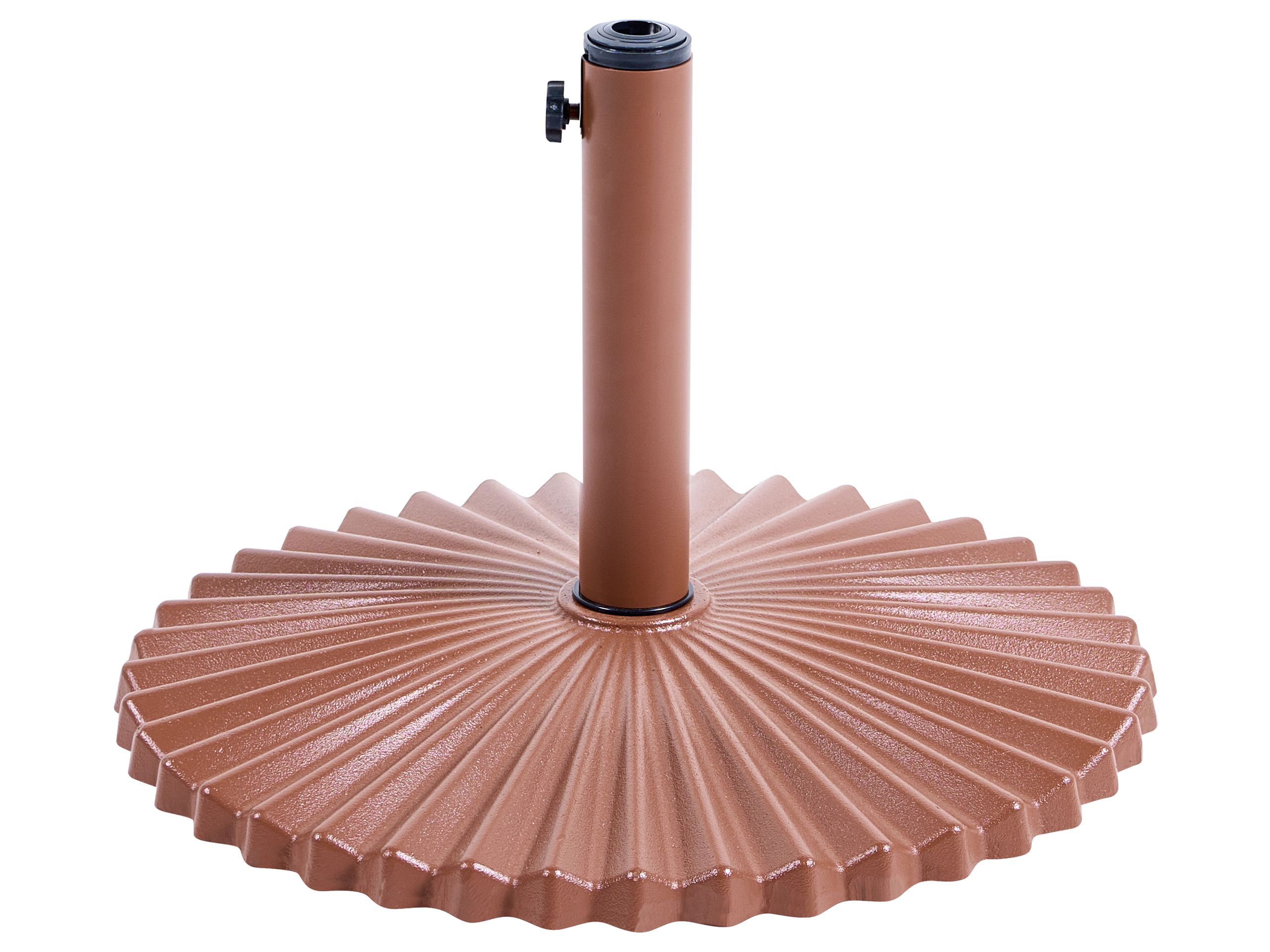 Base para guarda-sol carezza redonda castanho 21 kg