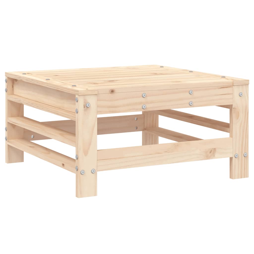vidaXL taburete de jardín madera maciza de pino