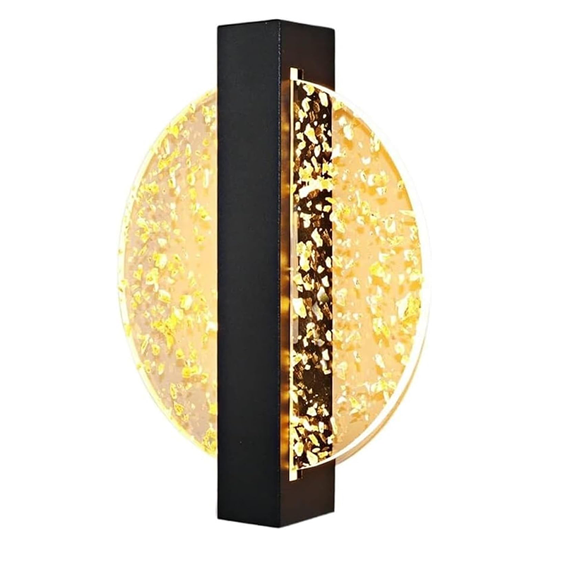 Luminária de parede regulável dourado