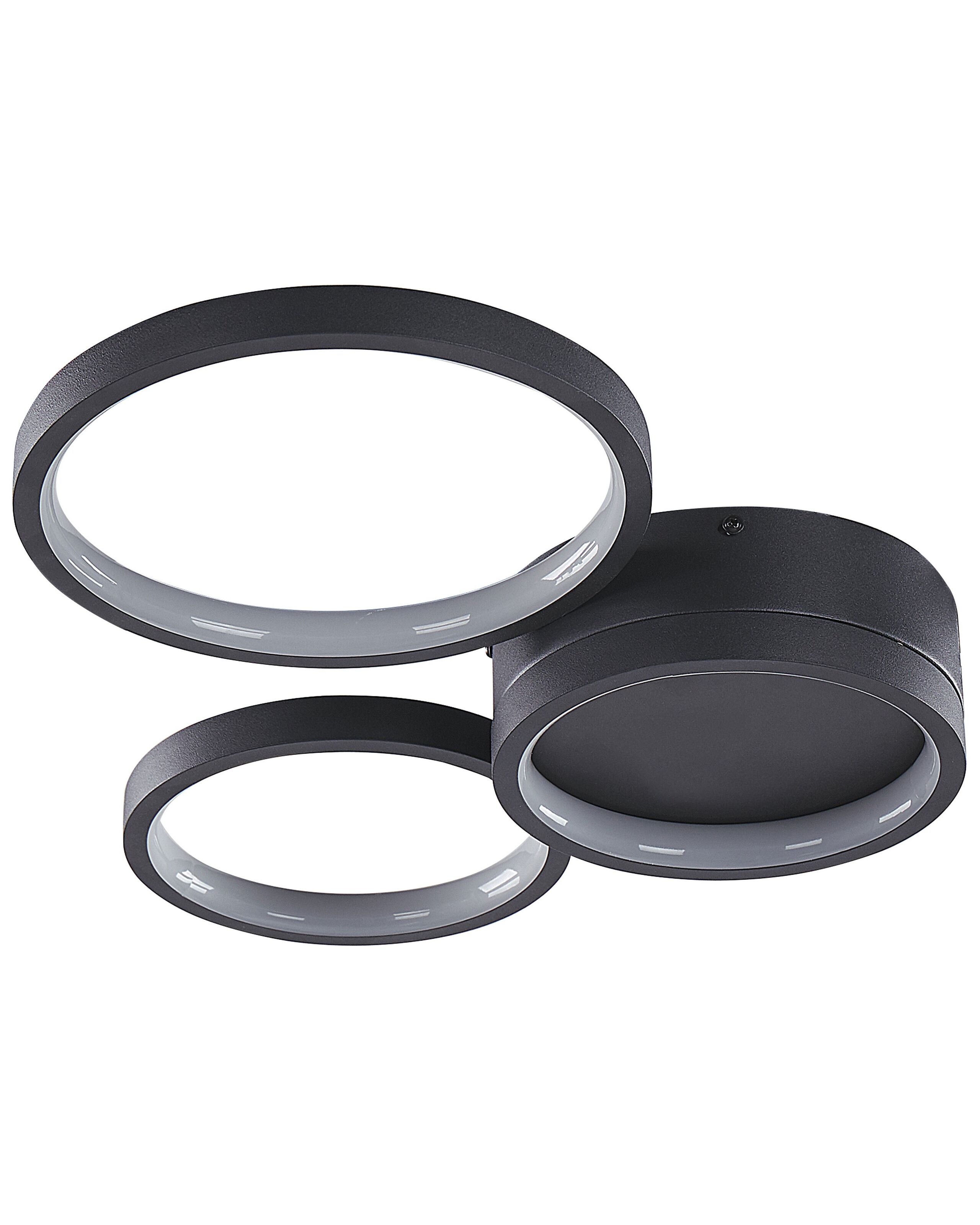 Candeeiro de teto LED agnat metal preto