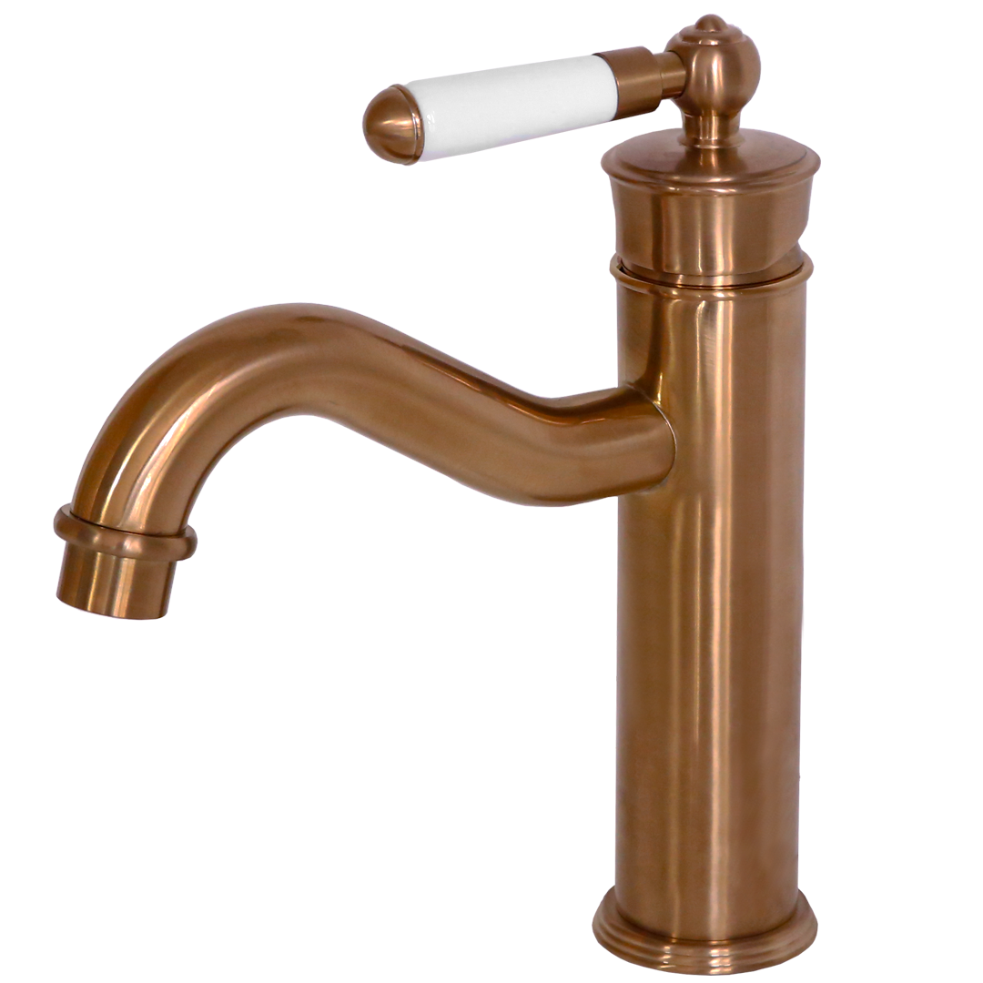 Leeds mezclador bajo lavabo rétro cobre cepillado