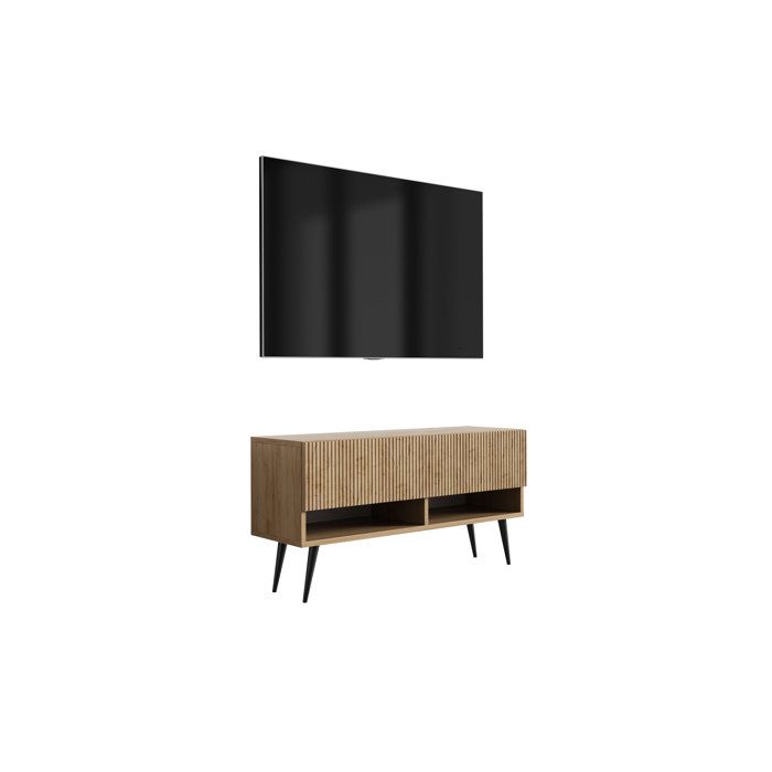 Móvel tv - roble craft - 100x32x52 cm
