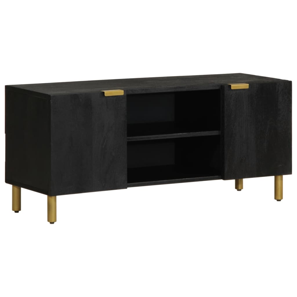 Móvel para tv - helloshop26 - estilo industrial - preto - 105x33x46 cm - ac