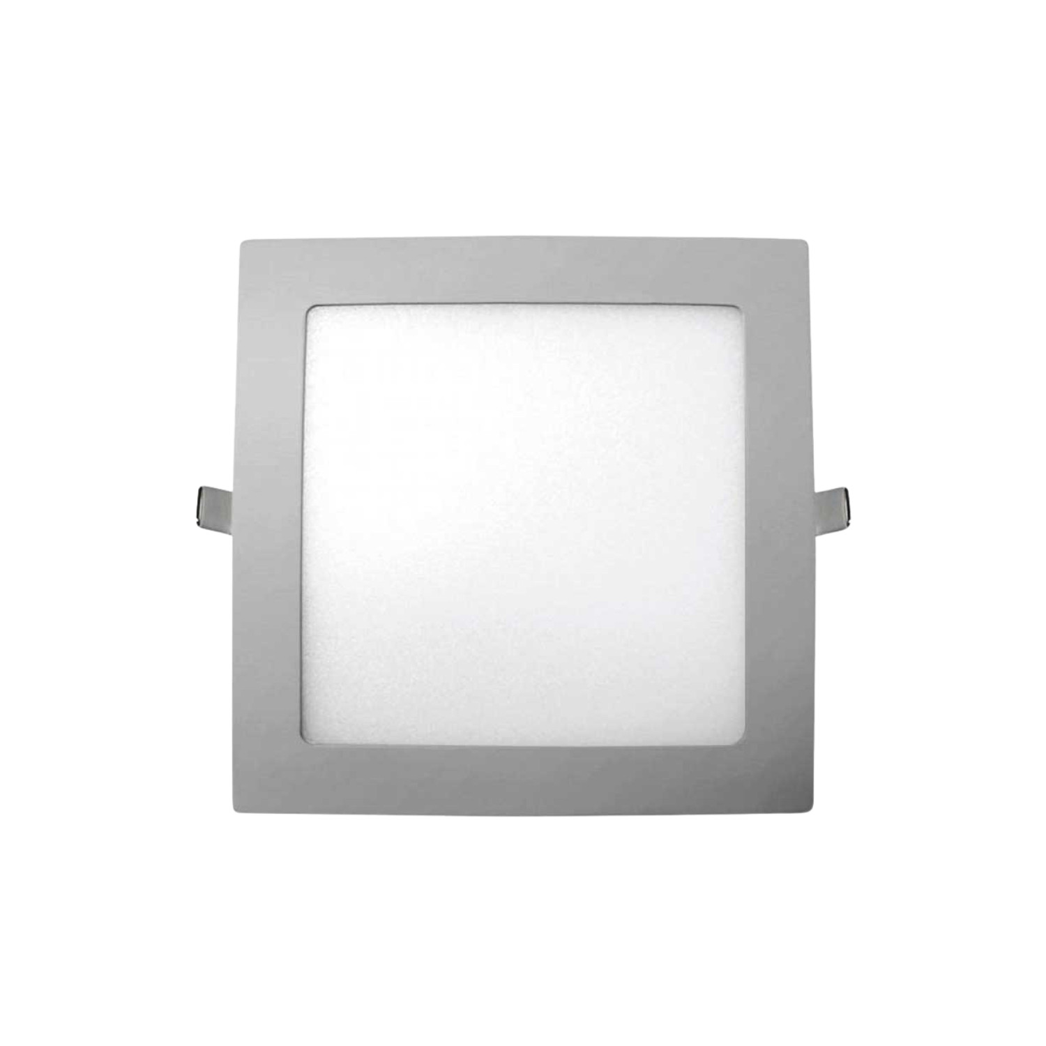 Downlight LED embutir quadrado 18w 1800lm 5700k cromo secom