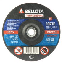 Disco metálico de acero inoxidable 230x3mm Bellota